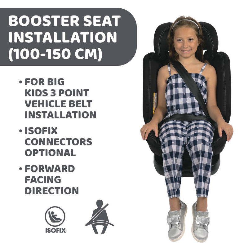 Unico Evo I-Size Black Car Seat image number 3